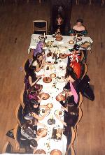 picture of medieval banquet in Priory Church